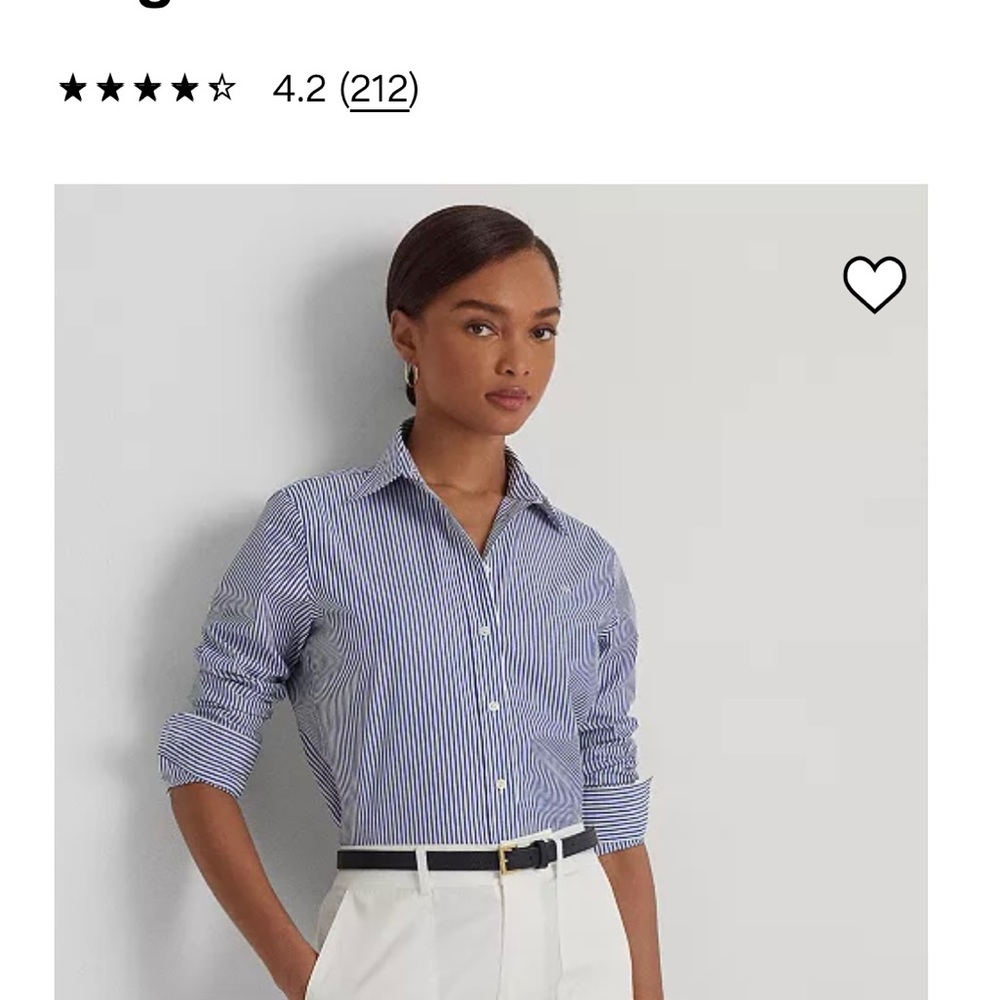 Ralph Lauren, woman’s preppy/ classic button down.XLtall
